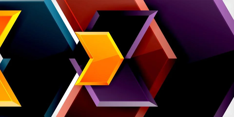 Technology dynamic arrow geometric background. Vector Illustration For Wallpaper 스톡 일러스트