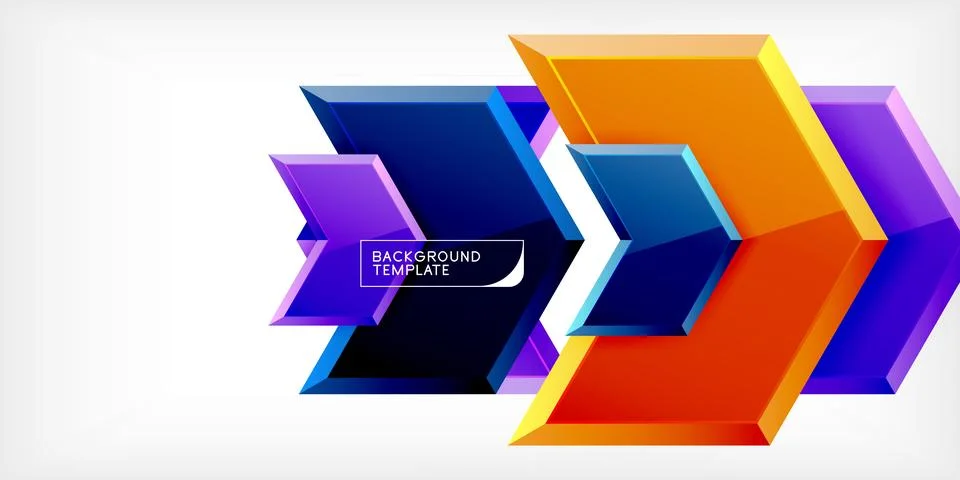 Technology dynamic arrow geometric background. Vector Illustration For Wallpaper Stock Illustration