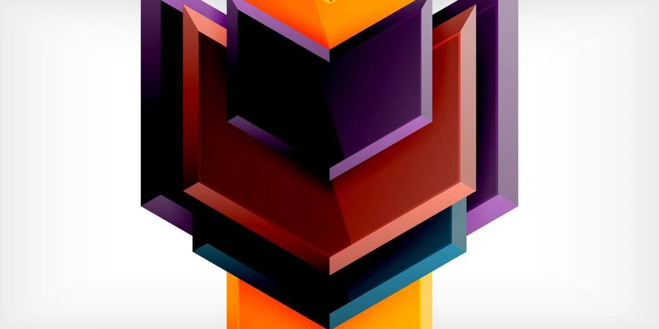 Technology dynamic arrow geometric background. Vector Illustration For Wallpaper Illustrazione stock