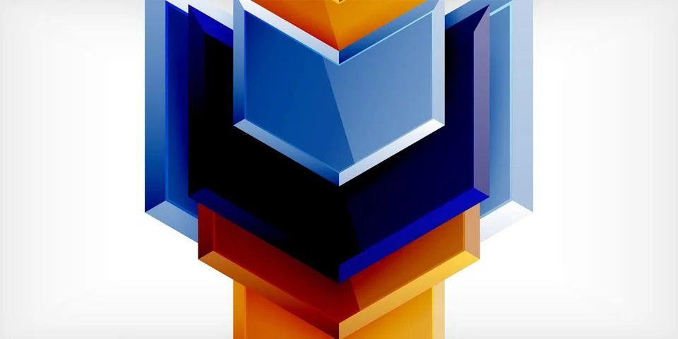 Technology dynamic arrow geometric background. Vector Illustration For Wallpaper Stock Illustration