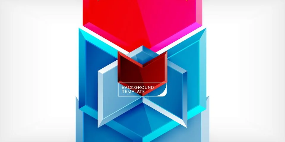 Technology dynamic arrow geometric background. Vector Illustration For Wallpaper Stock-Illustration