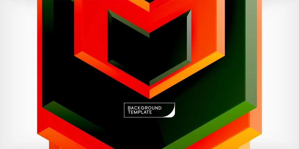 Technology dynamic arrow geometric background. Vector Illustration For Wallpaper Stock Illustration