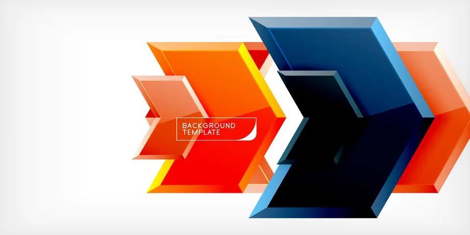 Technology dynamic arrow geometric background. Vector Illustration For Wallpaper Illustrazione stock