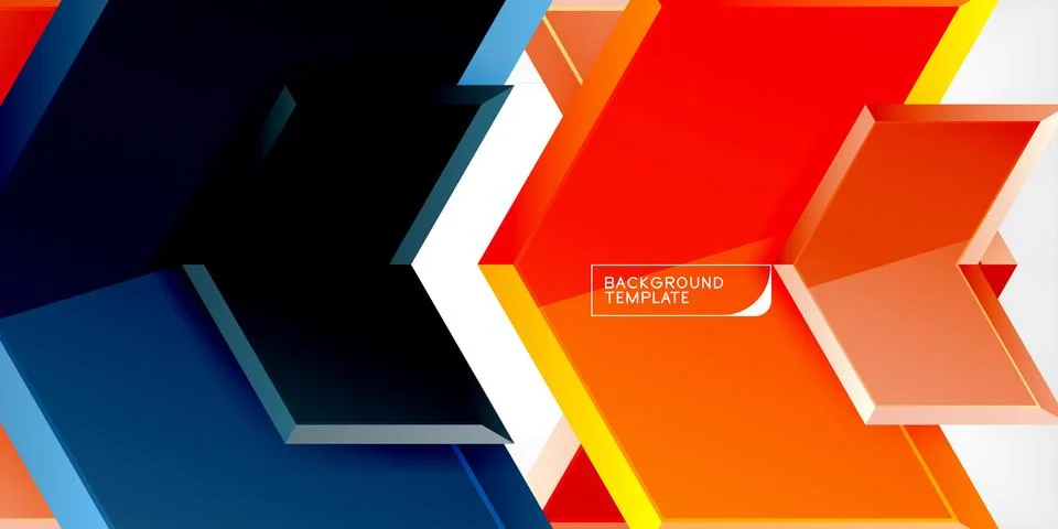 Technology dynamic arrow geometric background. Vector Illustration For Wallpaper Stock-Illustration