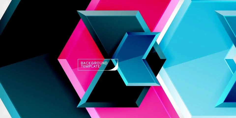 Technology dynamic arrow geometric background. Vector Illustration For Wallpaper Illustrazione stock