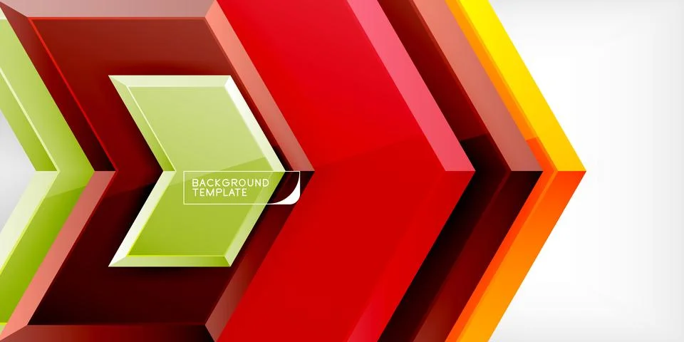 Technology dynamic arrow geometric background. Vector Illustration For Wallpaper Illustrazione stock