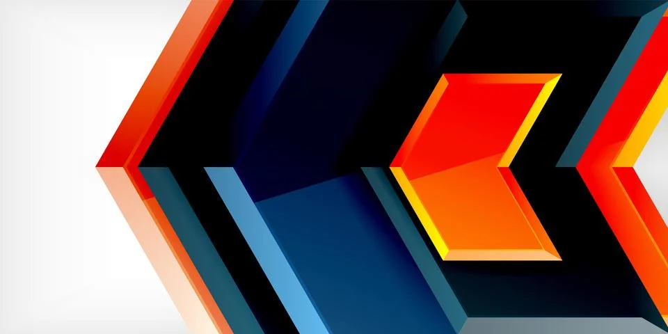 Technology dynamic arrow geometric background. Vector Illustration For Wallpaper Stock Illustration