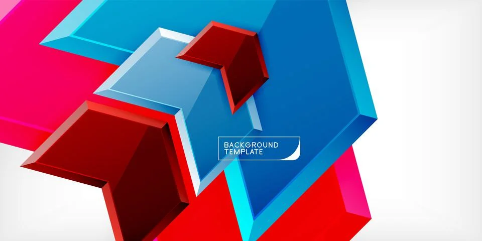 Technology dynamic arrow geometric background. Vector Illustration For Wallpaper Stock-Illustration
