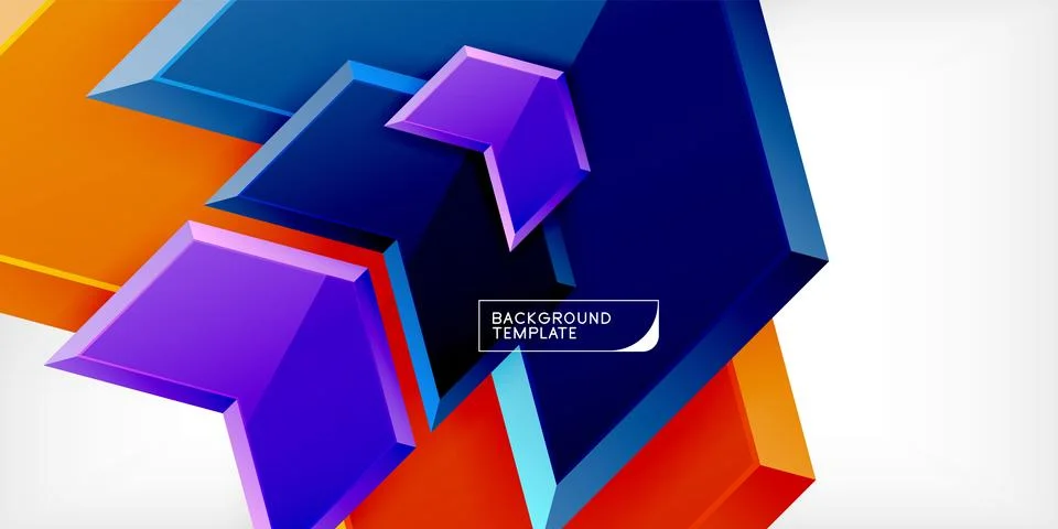 Technology dynamic arrow geometric background. Vector Illustration For Wallpaper Stock-Illustration