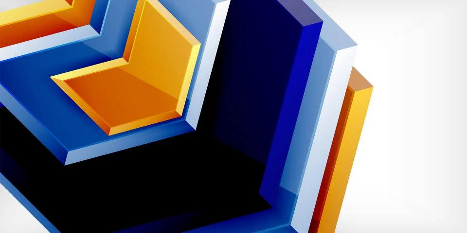 Technology dynamic arrow geometric background. Vector Illustration For Wallpaper Illustrazione stock