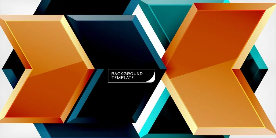 Technology dynamic arrow geometric background. Vector Illustration For Wallpaper Stock-Illustration