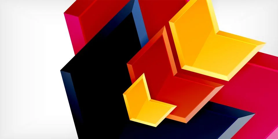 Technology dynamic arrow geometric background. Vector Illustration For Wallpaper 스톡 일러스트