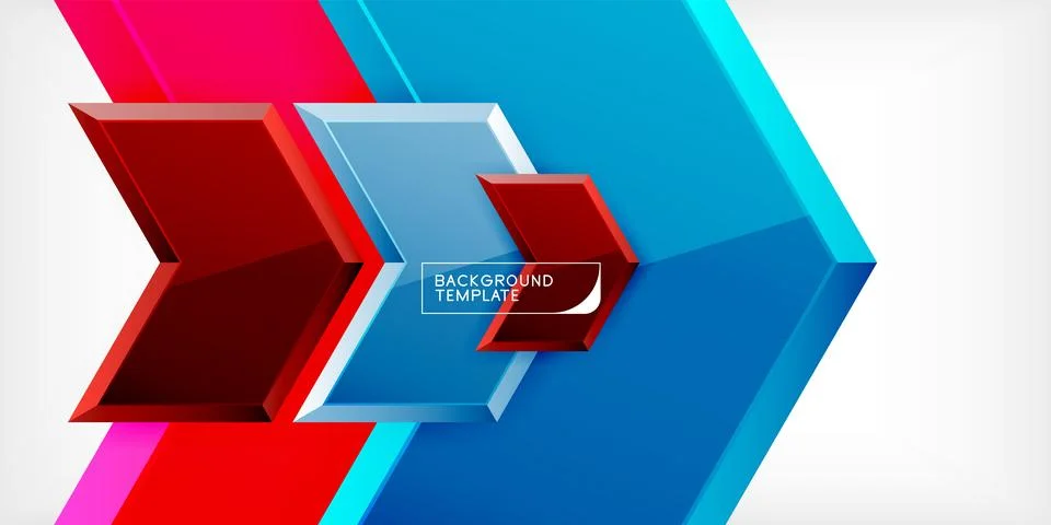 Technology dynamic arrow geometric background. Vector Illustration For Wallpaper Illustrazione stock