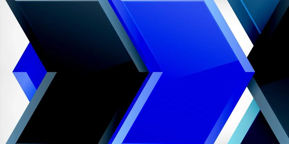 Technology dynamic arrow geometric background. Vector Illustration For Wallpaper Stock Illustration