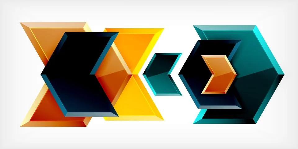 Technology dynamic arrow geometric background. Vector Illustration For Wallpaper Stock-Illustration