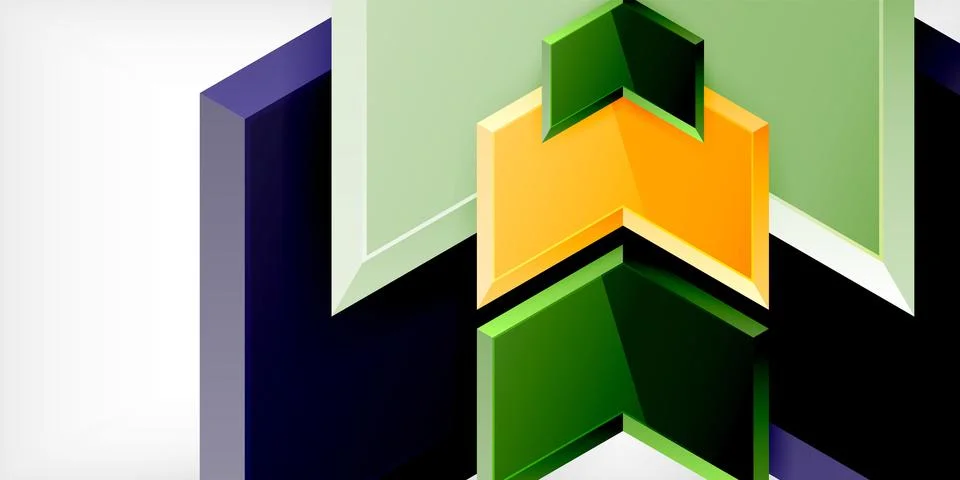 Technology dynamic arrow geometric background. Vector Illustration For Wallpaper Stock-Illustration