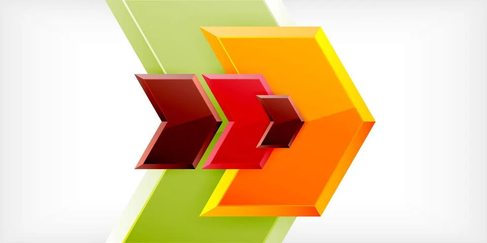 Technology dynamic arrow geometric background. Vector Illustration For Wallpaper Stock Illustration