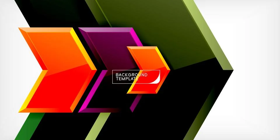Technology dynamic arrow geometric background. Vector Illustration For Wallpaper Stock Illustration