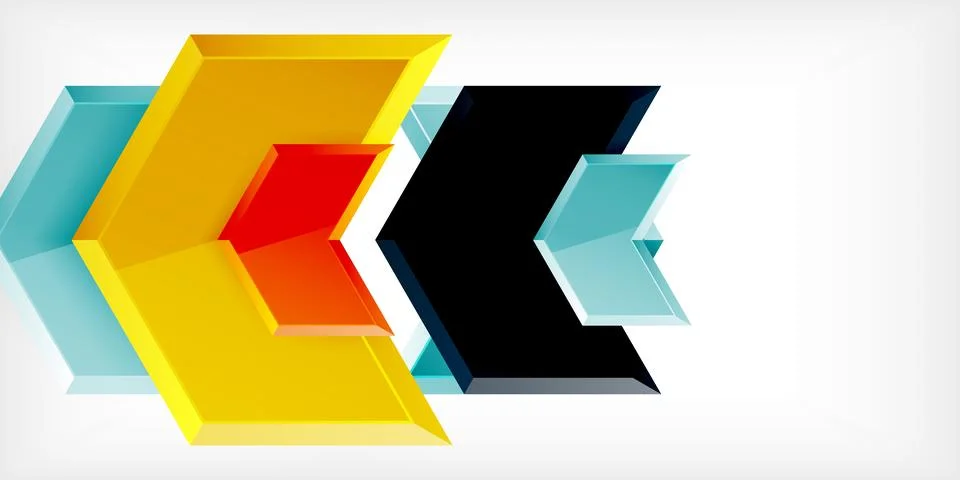 Technology dynamic arrow geometric background. Vector Illustration For Wallpaper Stock Illustration