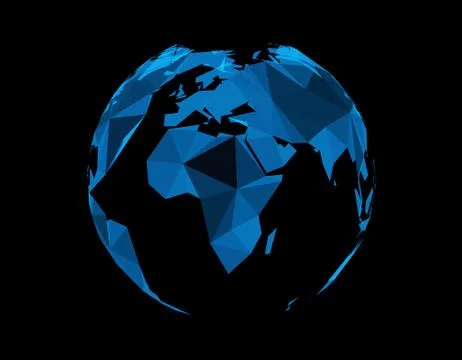 Technology earth line texture, internet data transmission 스톡 일러스트