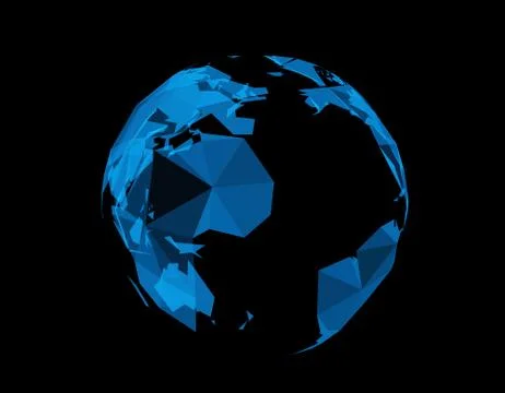 Technology earth line texture, internet data transmission Illustrazione stock