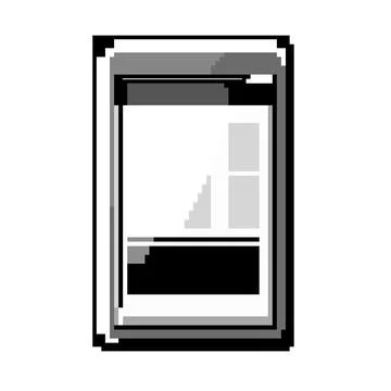 Technology ebook reader game pixel art vector illustration Stock Illustration