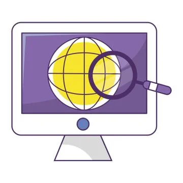 Technology ecommerce cartoon 스톡 일러스트