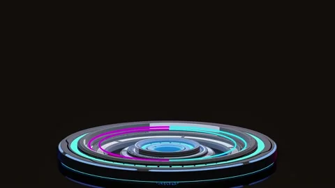 Technology element animation seamless loop. Stock Footage 199738190