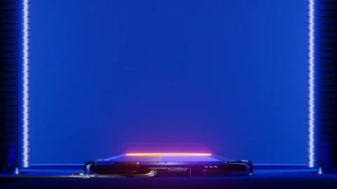 Technology element animation seamless loop.  動画素材 227975798