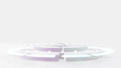 Technology element animation seamless loop. Power podium empty stage. Stock Footage 232112581