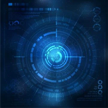 Technology element. Technological background with technological elements. techno Illustrazione stock