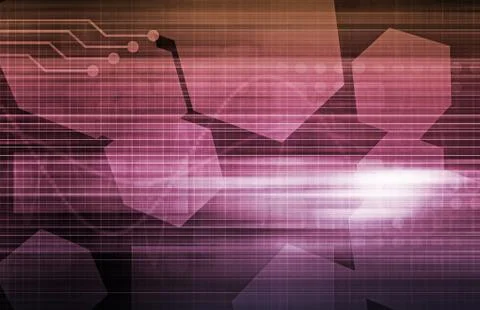 Technology Elements for Industry as a Concept 스톡 일러스트