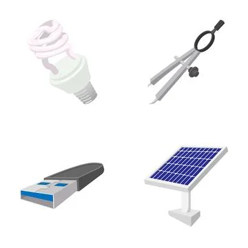 Technology, energy and innovation tools collection イラスト素材