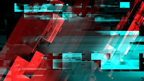 Technology error digital glitch Stock Illustration