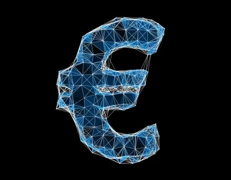 Technology Euro line texture, internet data transmission Stock Illustration