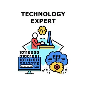 Technology expert icon vector illustration Stock-Illustration