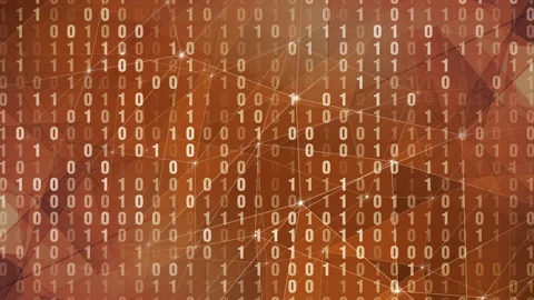 Technology exploring data centers and management of binary code. Securing Video stock 252851941