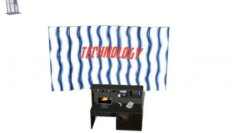 Technology Explosion Video stock 11399654