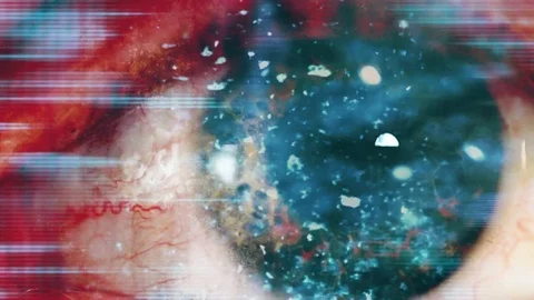 Technology eyeball texture Video stock 82252523