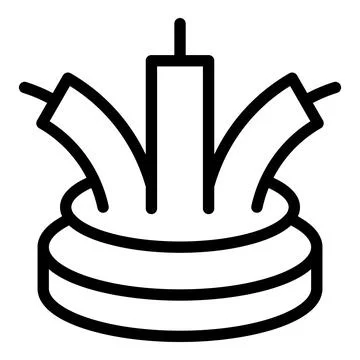 Technology fiber icon outline vector. Optic cable Stock Illustration