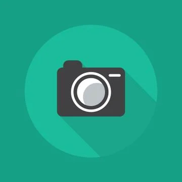 Technology Flat Icon. Camera Stock Illustration