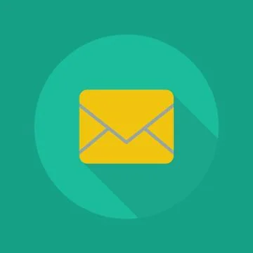 Technology Flat Icon. Email Stock Illustration