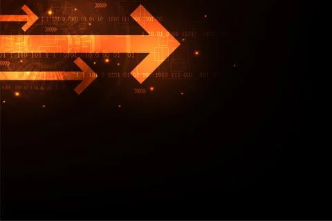 Technology in the form of arrows. Stock Illustration