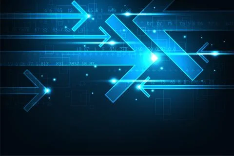 Technology in the form of arrows. Stock-Illustration