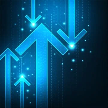 Technology in the form of arrows. Stock-Illustration