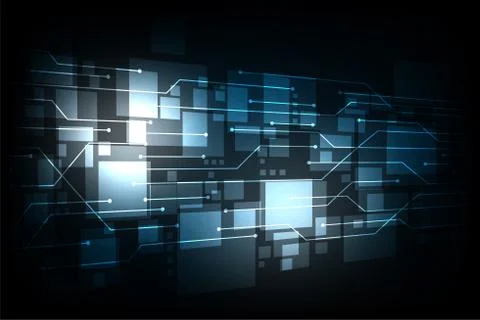 Technology in the form of a communication system. Stock Illustration