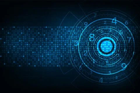 Technology in the form of digital. Stock Illustration