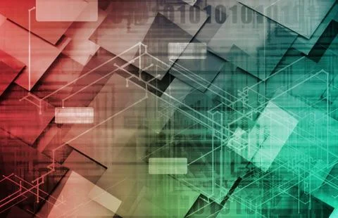 Technology framework 스톡 일러스트