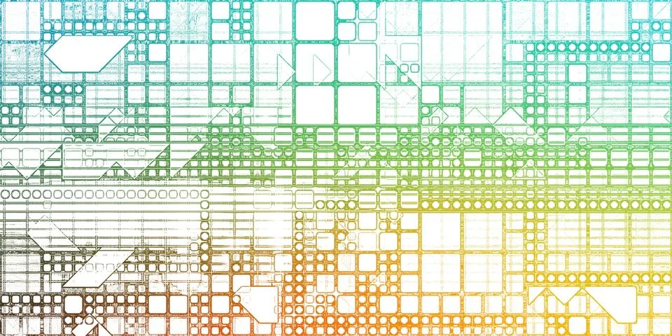 Technology Framework 스톡 일러스트