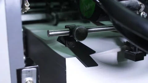 Technology of fully automated press machine in typography. Stock Footage 262545452